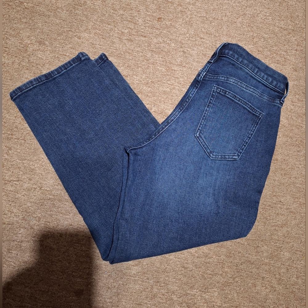 Simply Vera Wang The Perfec Vintage Wide-LEG Crop Jean Size 8 Color Blue - Picture 8 of 10